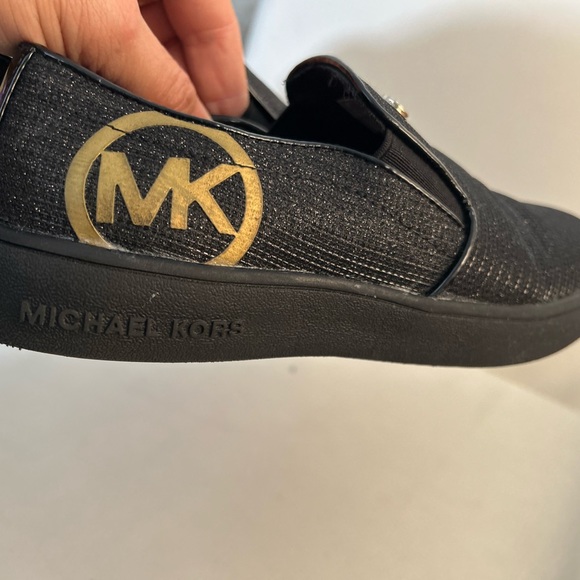 MONOGRAM MICHAEL KORS KEATON SLIP-ON SNEAKERS…SIZE 3 - Picture 2 of 7